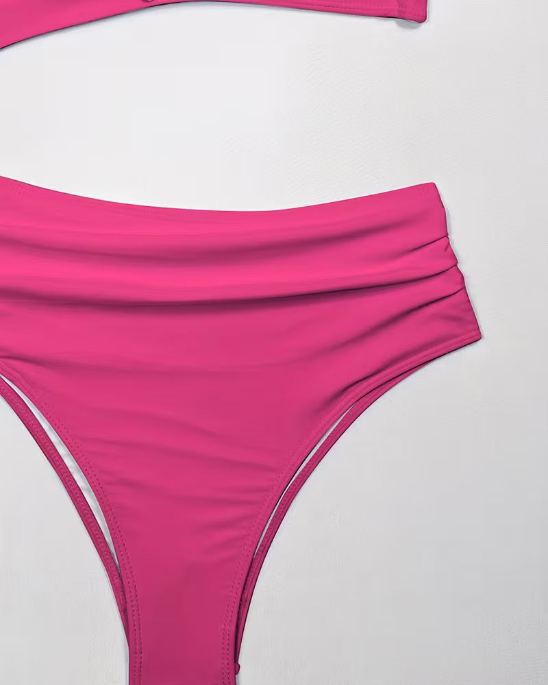 Ruffled Five-Pointed Star Two-Piece Swimsuit