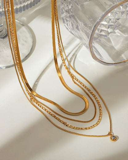 All the Chains Layered Necklace