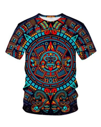 Crew Neck Printed Men's T-Shirt