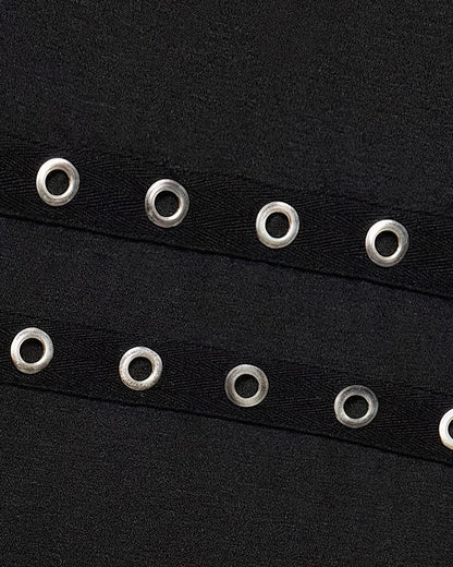 Black Studded Sleeveless Dress