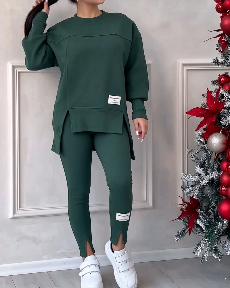 Printed Sweatshirt And Sweatpants Set 2024 f/w sets