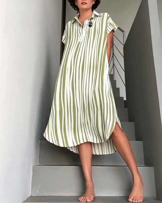 A Casual Striped Dress