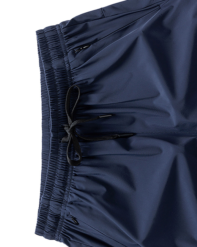 Men Elastic Waist Pocket Quick-Dry Ice Silk Sports Shorts