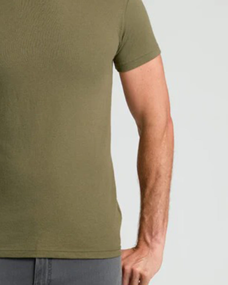 Men's Solid-Color Short-Sleeve Top