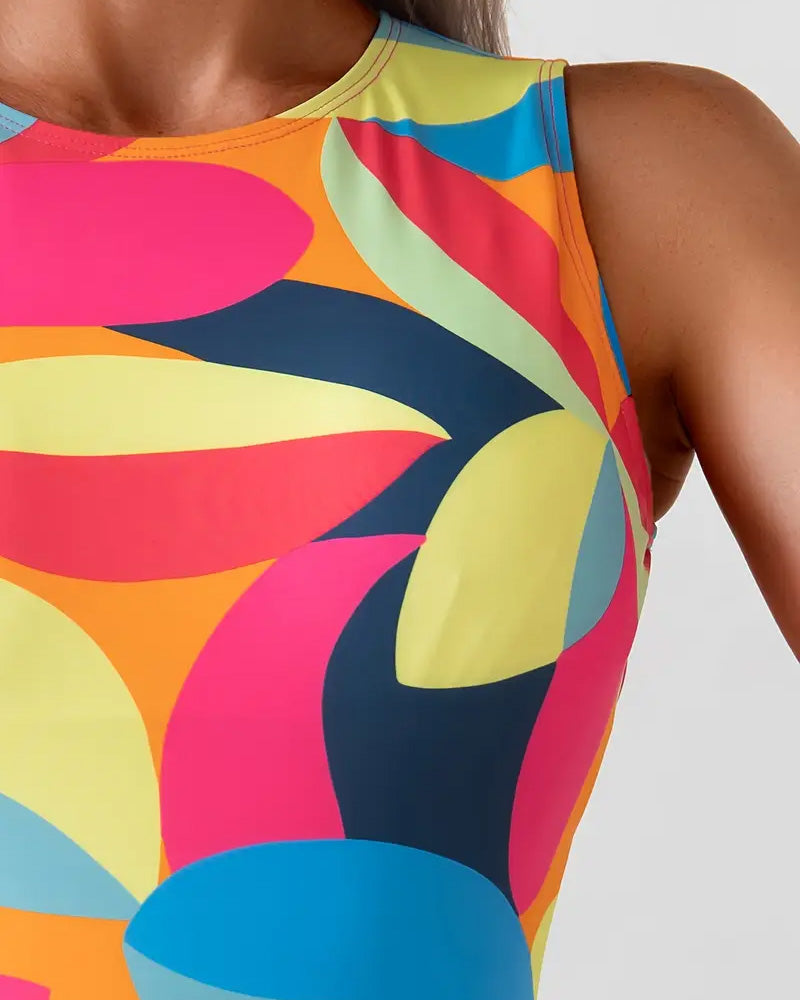 Costume da bagno intero stampato sexy