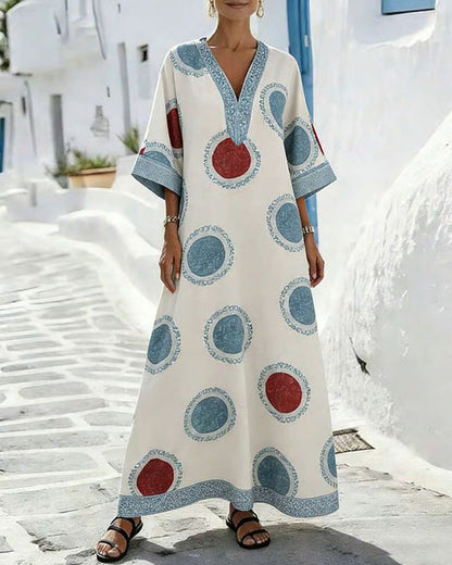 Polka Dot Print Loose Dress