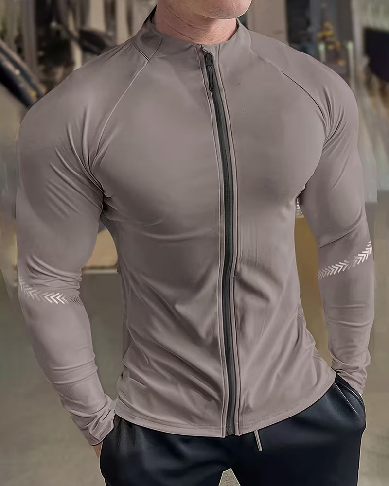 Quick-Dry Zip Long-Sleeve Coats