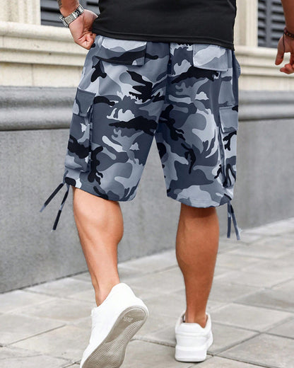 Pocketed Camouflage Cargo Pants