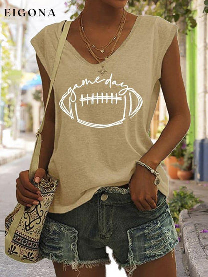 Women's Gameday Football Lover Casual Sleeveless Tee