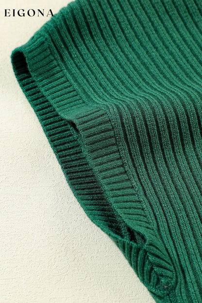 Blackish Green Patch Pocket Ribbed Knit Short Sleeve Sweater All In Stock Best Sellers cable knit clothes Color Green EDM Monthly Recomend Fabric Ribbed Hot picks long sleeve shirts long sleeve top long sleeve tops Occasion Daily Print Solid Color Season Fall & Autumn shirts short sleeve top Sleeve Short Sleeve Style Casual top tops Tops/Blouses