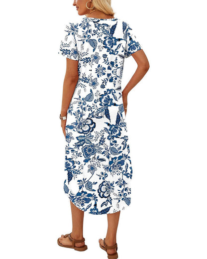 A Hem Printed Dress