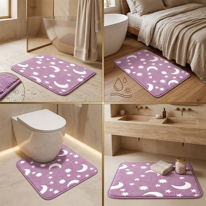 Glow-in-the-dark coral fleece floor mat 2024 f/w accessories bathroom gadget spring、summer