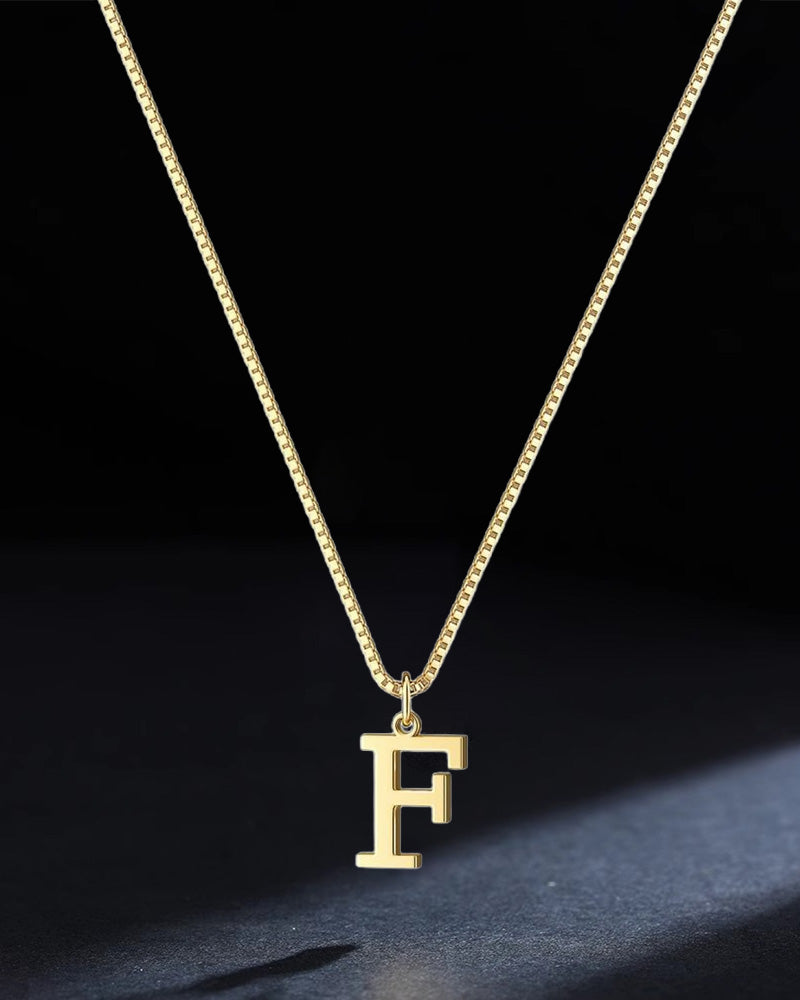 Fashionable and exquisite 26 English alphabet necklace jewelry