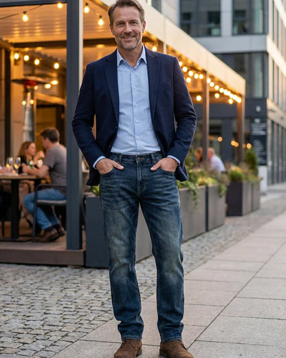 Men's Mid-High Waist Vintage Pants