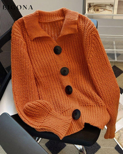 Big button knitted cardigan 2023 f/w 23BF cardigans clothes Sweaters sweaters & cardigans Tops/Blouses