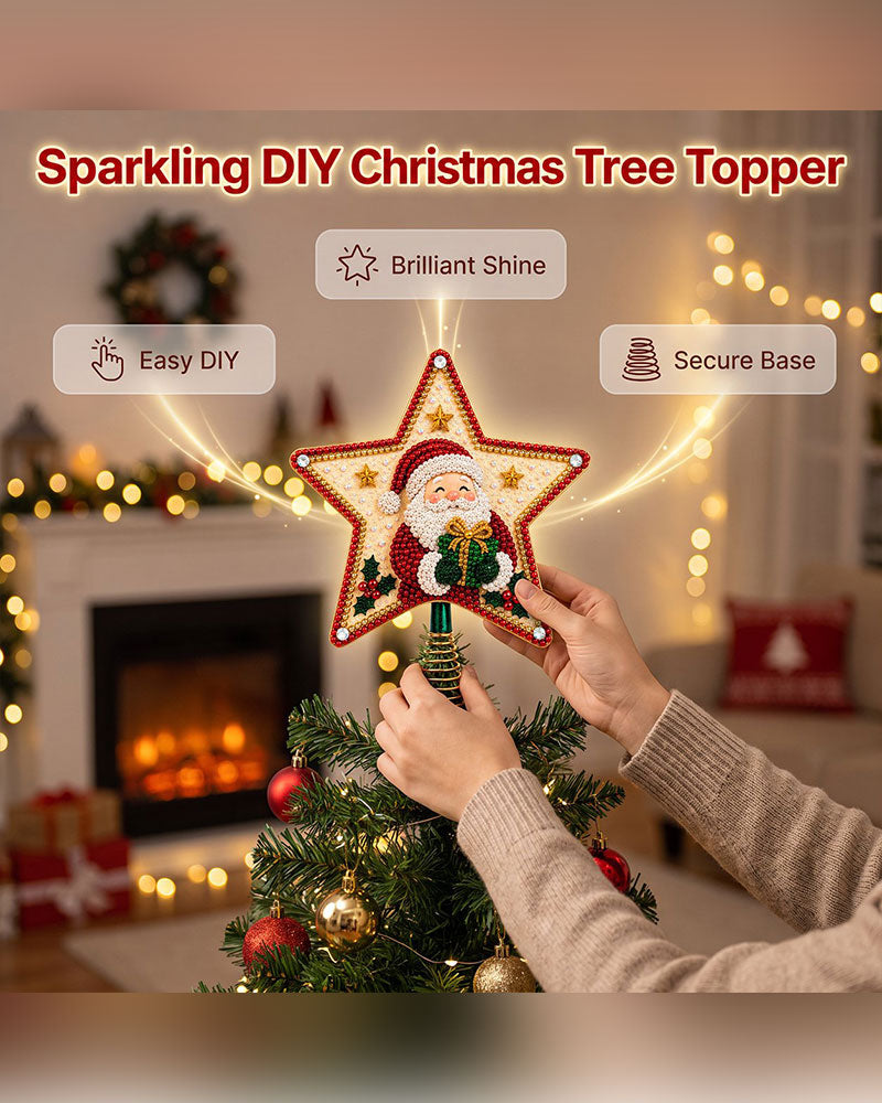 DIY Five-Pointed Star Diamond Painting Christmas Tree Topper 2024 f/w accessories spring summer