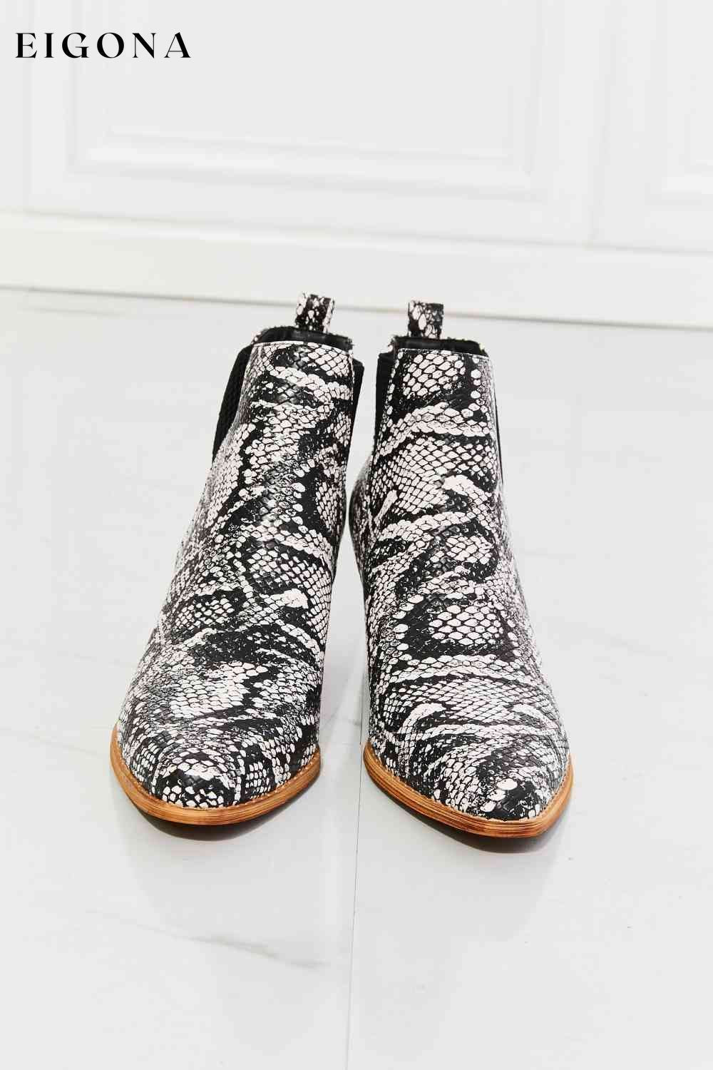Back At It Point Toe Bootie in Snakeskin Clothes Melody Ship from USA shoes womens shoes