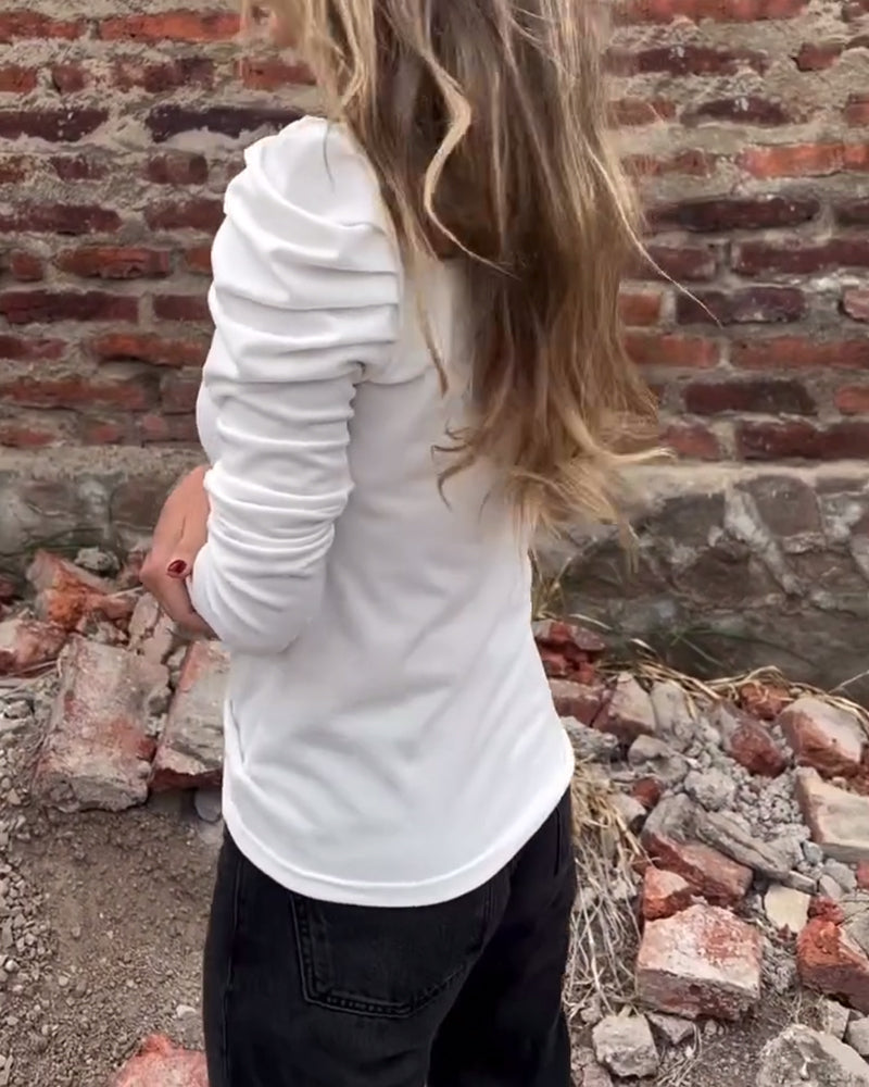 Round Neck Stylish Casual Top