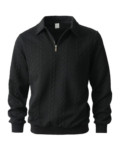 Lapel Half Zipper Casual Hoodie 2024 f/w hoodies & sweatshirts (men) spring