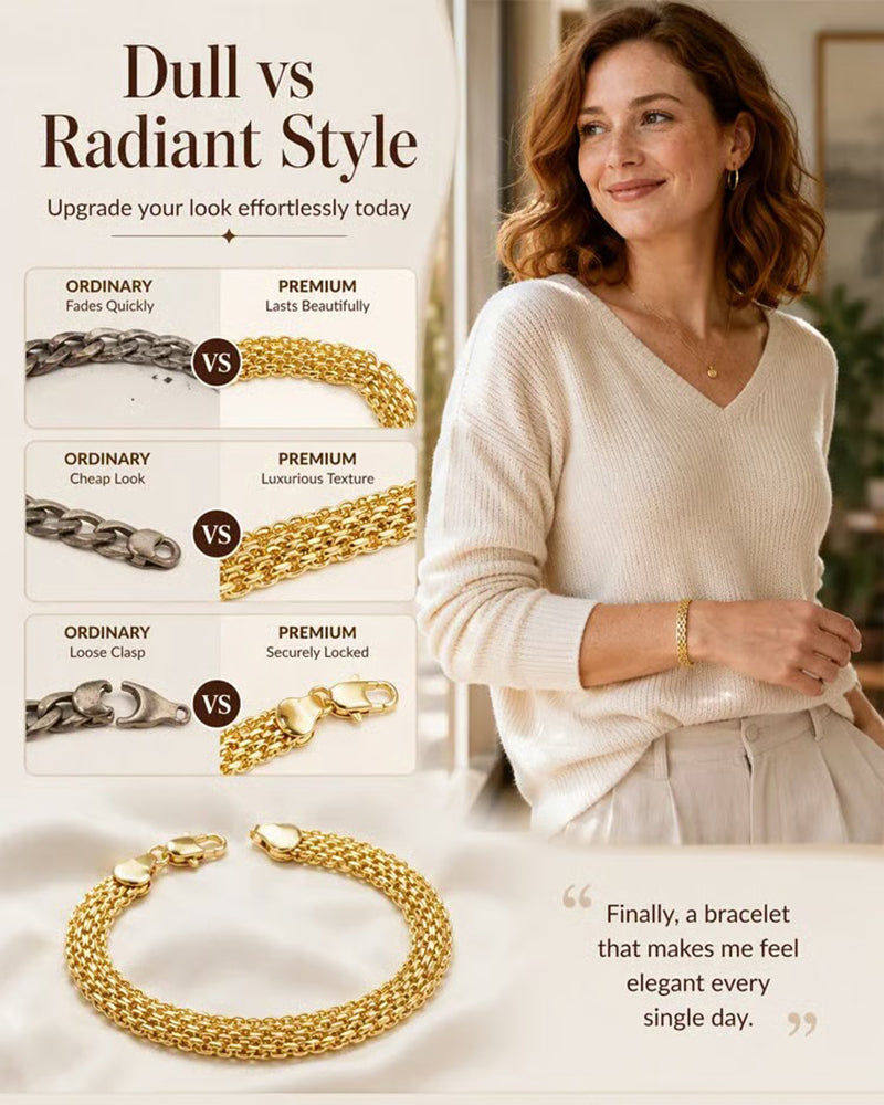 Wide Woven Mesh Bracelet 2024 f/w jewelry spring summer