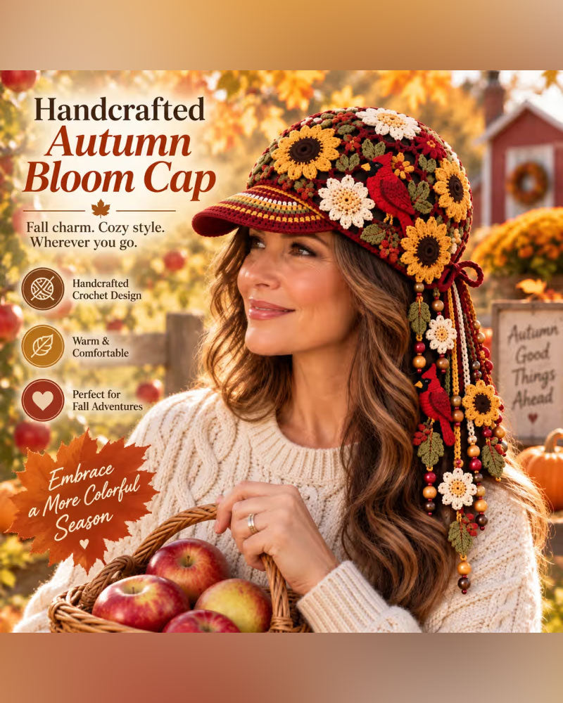 🍂 Women’s Handmade Crochet Autumn Baseball Cap 2024 f/w accessories spring summer
