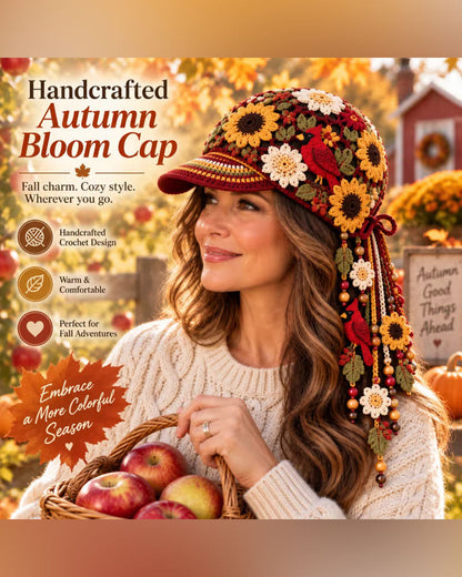 🍂 Women’s Handmade Crochet Autumn Baseball Cap 2024 f/w accessories spring summer