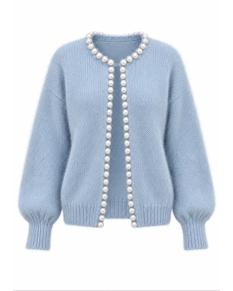 Gentle Pearl Sweater Cardigan 2024f/w cardigans