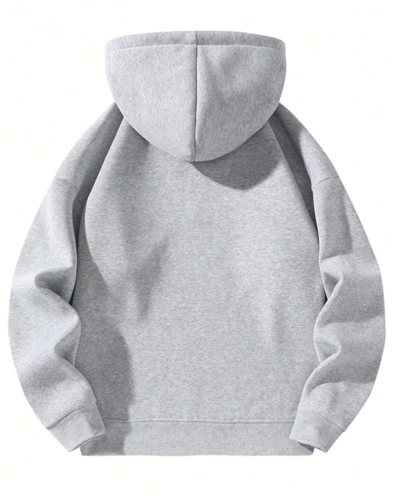 UNISEX-Solid color casual hooded sweatshirt 2024 f/w hoodies