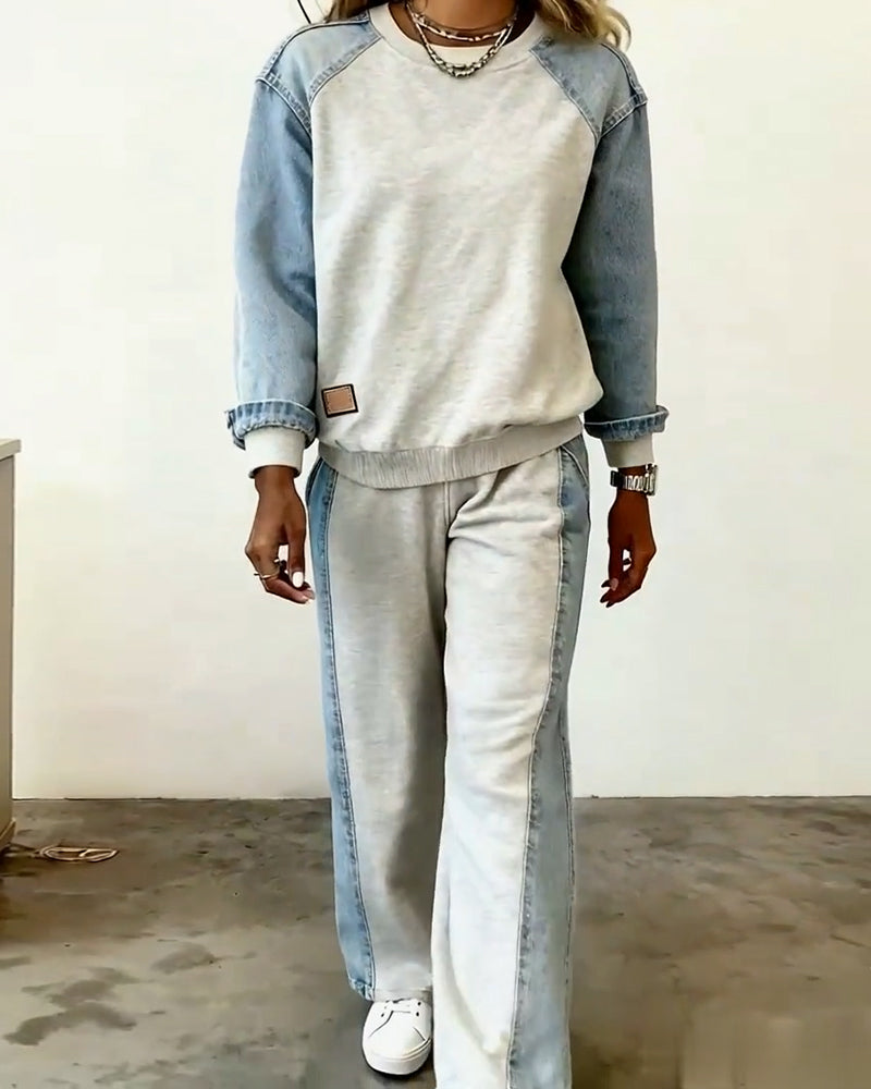 Fashionable And Elegant Contrasting Color Suit