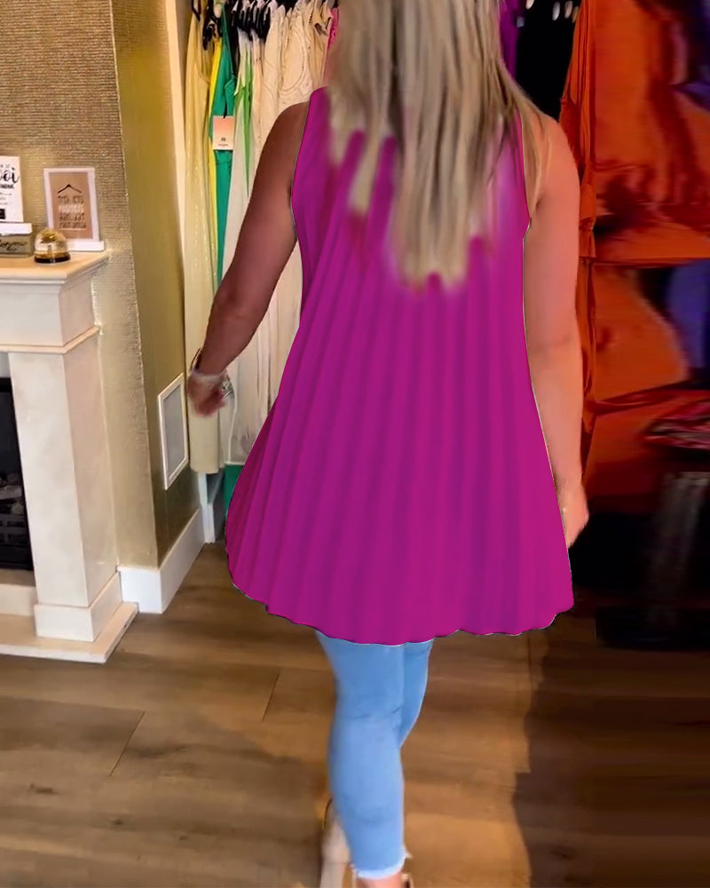 Ermeløse jakkeslag rynket topp