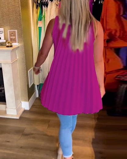 Ermeløse jakkeslag rynket topp