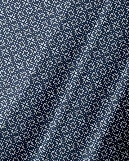 Lapel All-Over Print Small Geometric Shirt