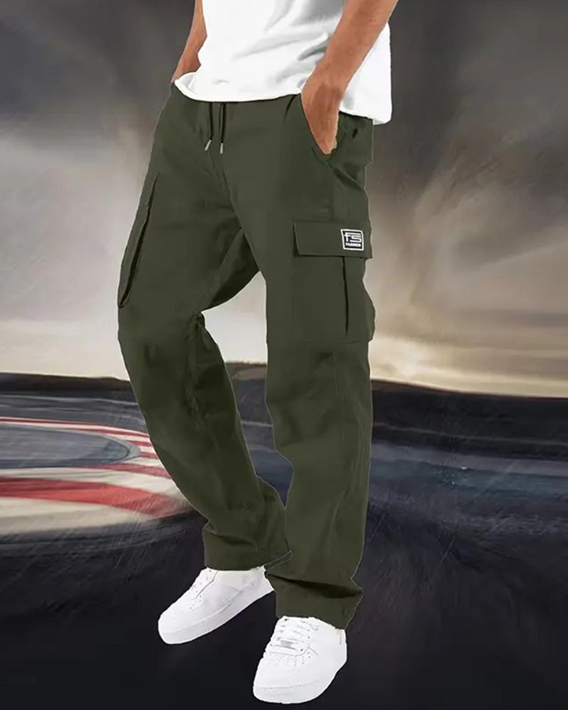 Men's Multi Pocket Cargo Straight Leg Pant
