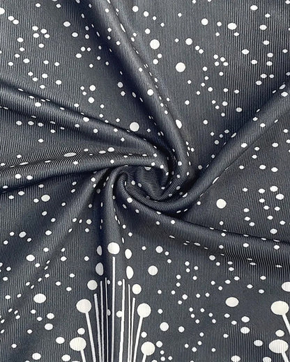 Abito stampato senza maniche con scollo a V