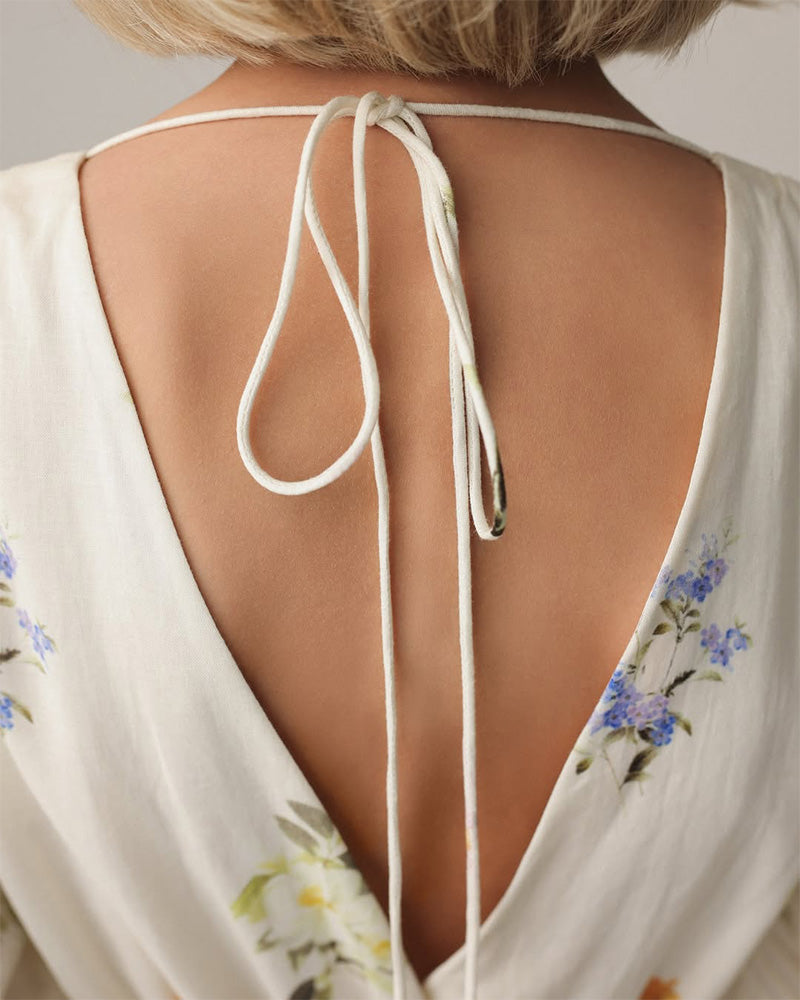 Lässiges Kleid mit einreihiger Taille