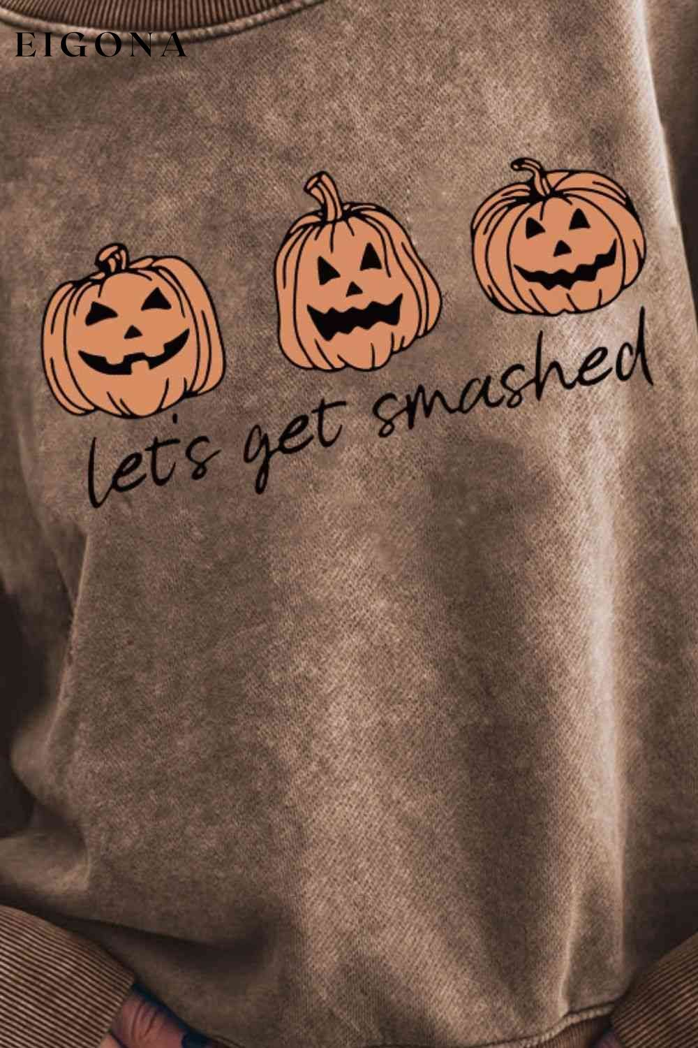 LET'S GET SMASHED Graphic Sweatshirt clothes halloween halloween sweaters Ship From Overseas sweater sweaters SYNZ