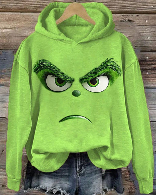 Women's 3D Christmas print sweatshirt 2024 f/w Green Grinch grinch Hoodies