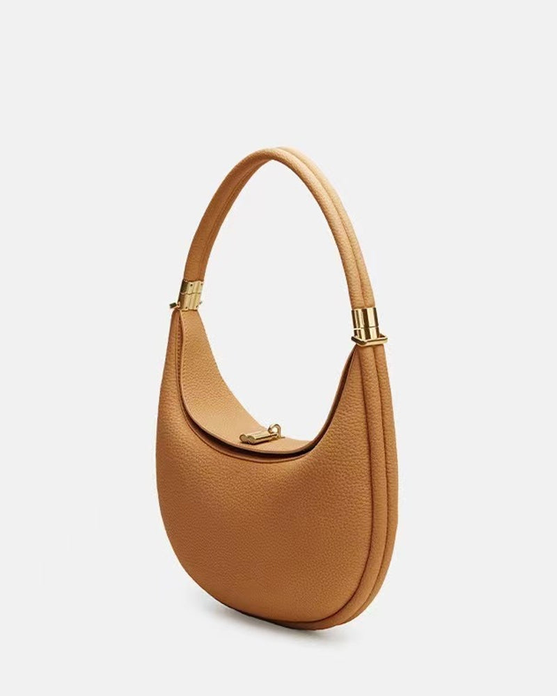 Solid color elegant crescent shape underarm shoulder bag 202466 bags