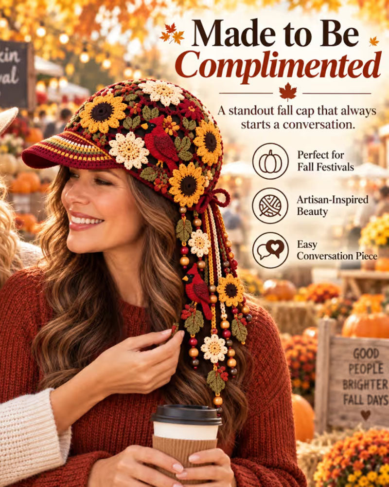 🍂 Women’s Handmade Crochet Autumn Baseball Cap 2024 f/w accessories spring summer