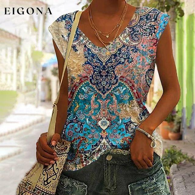 Vintage Ethnic Tank Top best Best Sellings clothes Plus Size Sale tops Topseller