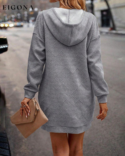 Solid color casual hooded dress 2023 F/W 23BF casual dresses Clothes Dresses