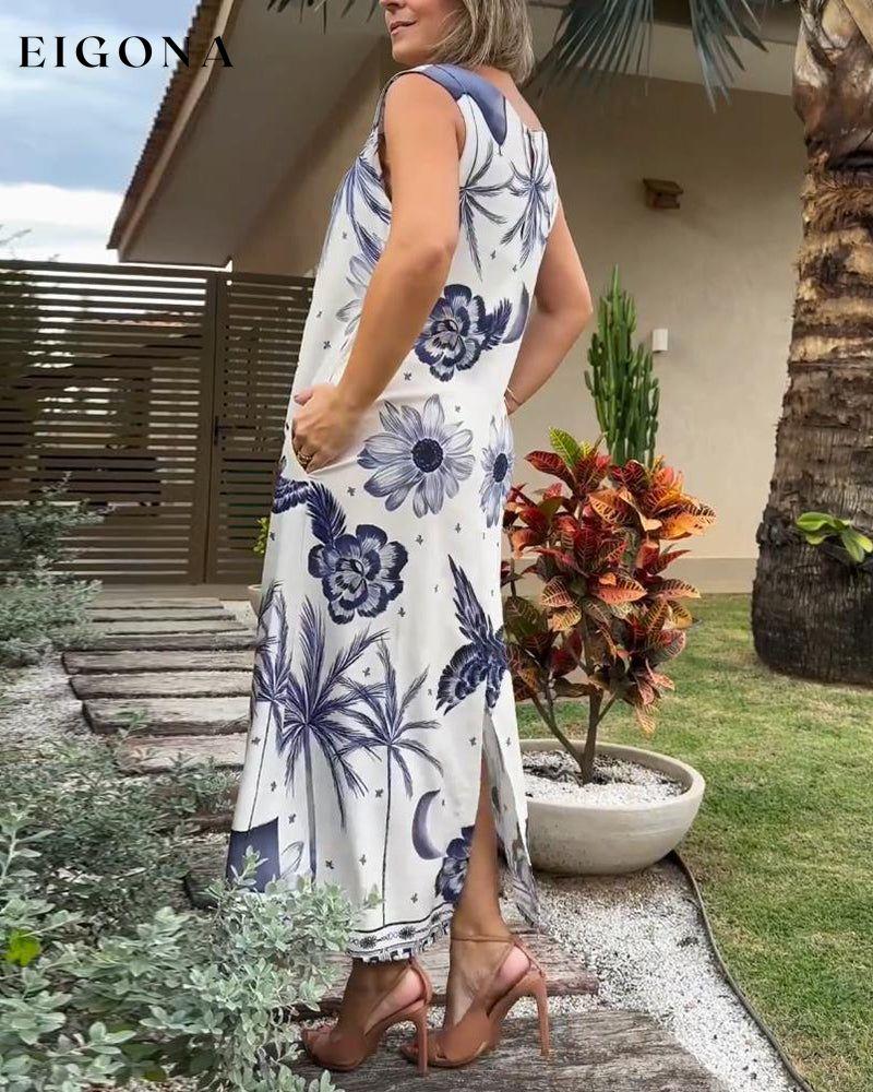 Sleeveless casual printed dress casual dresses Summer