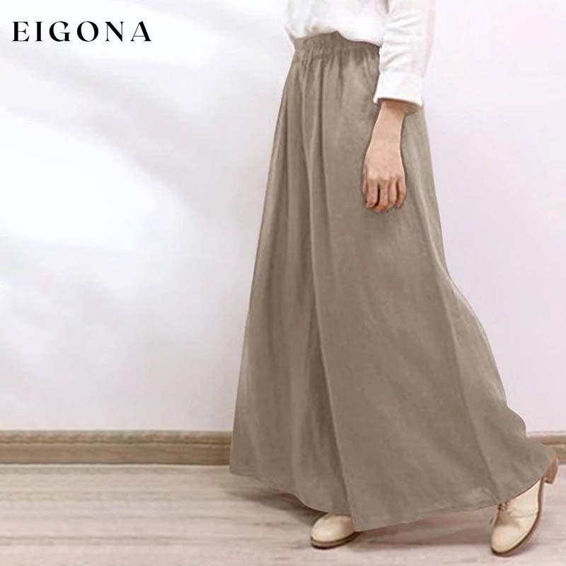 Casual Wide Leg Trousers best Best Sellings bottoms clothes Cotton And Linen pants Plus Size Sale Topseller