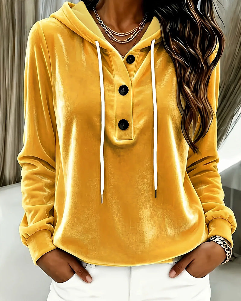 Hooded Long Sleeve Top