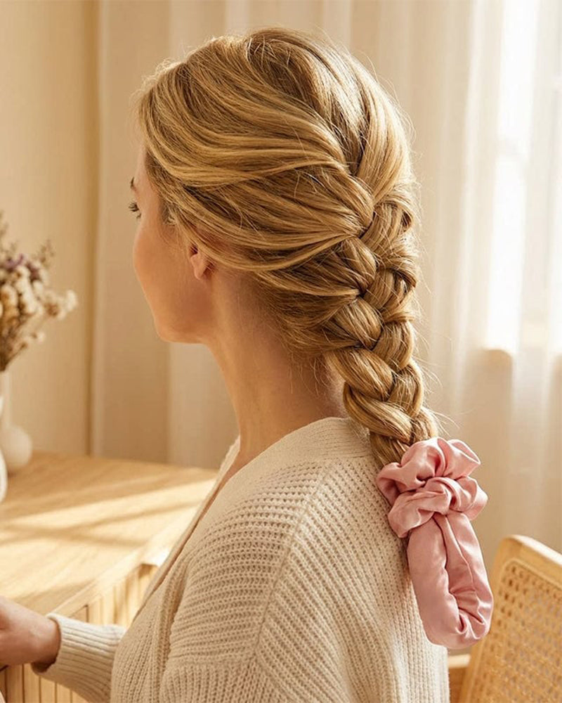 Multi-function Satin Heatless Hair Curler & Hair Tie Non