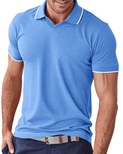 Casual Lapel Short-Sleeved T-Shirt