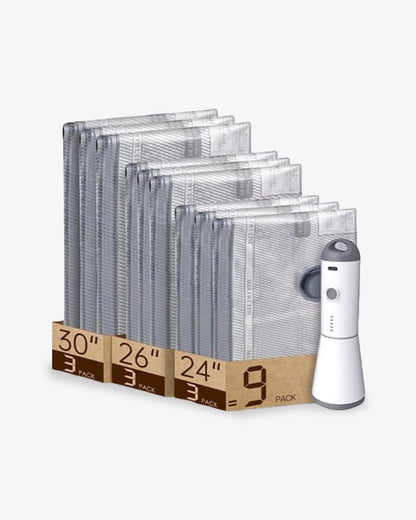 Travel Vacuum Bags with Portable Electric Pump