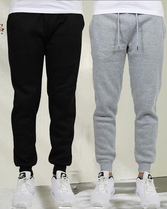 Solid color drawstring casual sweatpants