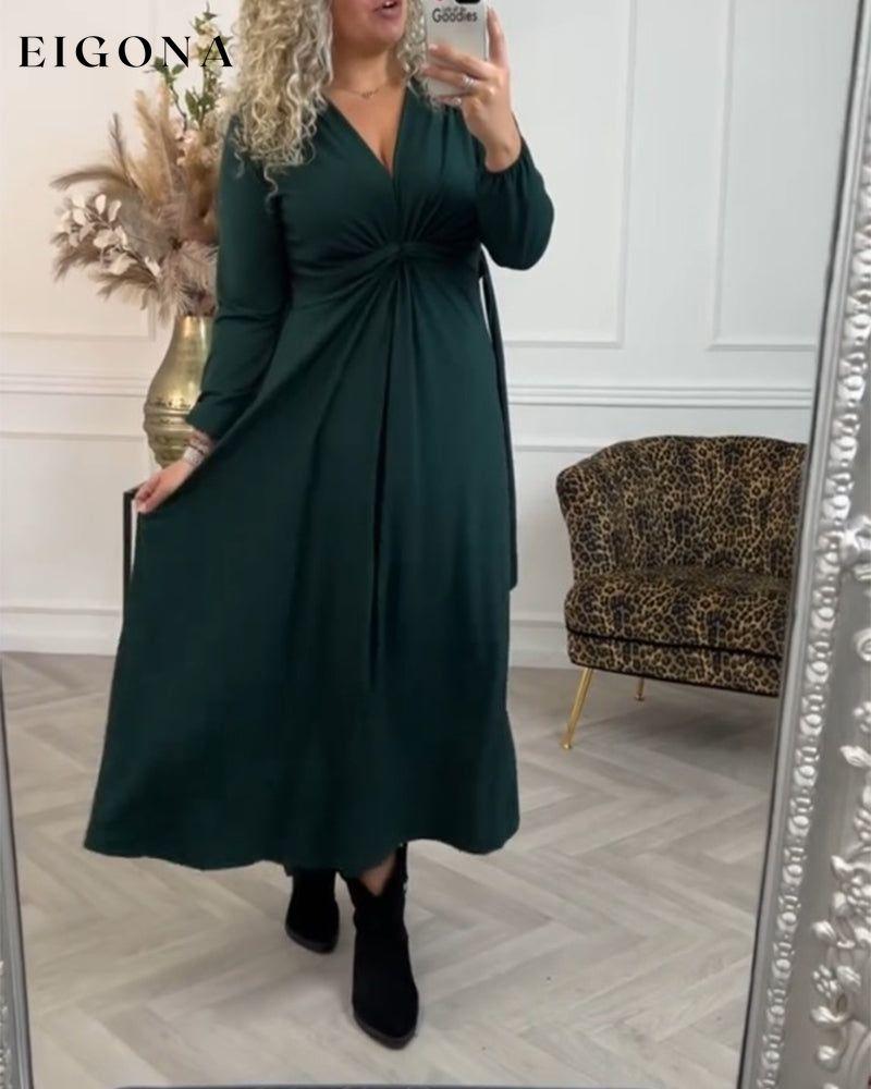 Sexy solid color Long Sleeve Dress 2023 f/w 23BF casual dresses Clothes Dresses