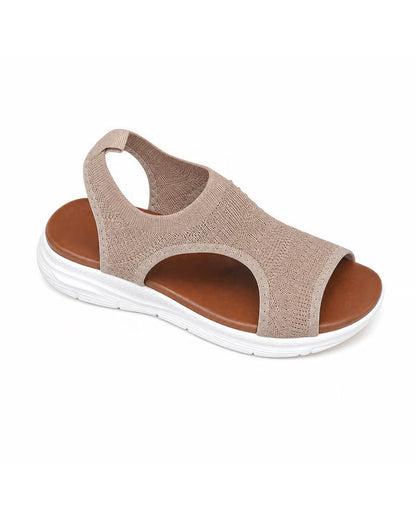 Peep Toe Flyknit Sandals